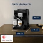 De'Longhi Magnifica Evo ECAM292.81.B, Macchina da caffè Automatica, Chicchi macinati al momento, Caraffa MontaLatte Automatica per Cappuccini, 7 Bevande One Touch, Spegnimento Programmmabile, Nero - immagine 6