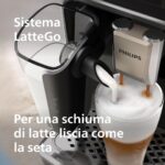 PHILIPS Serie 5500 Macchina per Espresso Completamente Automatica - 20 caffè Caldi e con Ghiaccio, Sistema LatteGo Veloce da Pulire, 40% Più Silenziosa con SilentBrew, QuickStart, Grigio (EP5544/50) - immagine 6