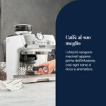 De'Longhi LA SPECIALISTA ARTE EC9155.W Macchina da caffè Manuale, 3 Ricette Preimpostate, Controllo Attivo della Temperatura, 8 Livelli di Macinazione, Lancia MyLatte Art, incluso KIT BARISTA, Bianco - immagine 4