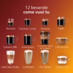 Philips 5400 Series Macchina da Caffè Automatica - Montalatte LatteGo, 12 Bevande, Display Intuitivo, 4 Profili Utente, Nero (EP5441/50) - immagine 6
