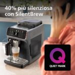 PHILIPS Serie 5500 Macchina per Espresso Completamente Automatica - 20 caffè Caldi e con Ghiaccio, Sistema LatteGo Veloce da Pulire, 40% Più Silenziosa con SilentBrew, QuickStart, Grigio (EP5544/50) - immagine 8