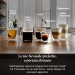 De'Longhi Magnifica Evo ECAM292.81.B, Macchina da caffè Automatica, Chicchi macinati al momento, Caraffa MontaLatte Automatica per Cappuccini, 7 Bevande One Touch, Spegnimento Programmmabile, Nero - immagine 3