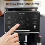 Krups Sensation, Macchina Caffè Chicchi con Touch Screen Intuitivo, Montalatte Integrato per Caffè, Cappuccino e Altre Bevande, Ricette Personalizzabili, Pulizia Automatica, 1450 W, EA910B, Nero - immagine 3