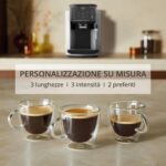 Krups Sensation, Macchina Caffè Chicchi con Touch Screen Intuitivo, Montalatte Integrato per Caffè, Cappuccino e Altre Bevande, Ricette Personalizzabili, Pulizia Automatica, 1450 W, EA910B, Nero - immagine 4