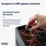 De'Longhi Perfetto Dinamica Plus ECAM380.95.TB, Macchina Automatica per Caffè in Chicchi, Caraffa Montalatte Automatica, 24 Bevande One Touch, Schermo Touch, Spegnimento Programmabile, Titanio - immagine 3