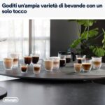 De'Longhi Perfetto Dinamica Plus ECAM380.95.TB, Macchina Automatica per Caffè in Chicchi, Caraffa Montalatte Automatica, 24 Bevande One Touch, Schermo Touch, Spegnimento Programmabile, Titanio - immagine 5